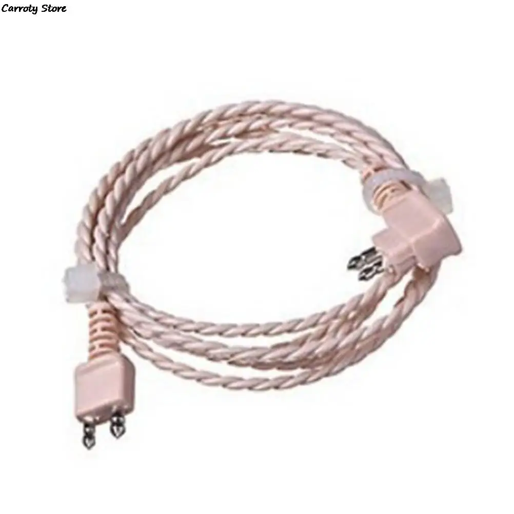 2pin Universal Black/Beige Adapter Cable Hearing Aid Receiver For Pocket Wire Standard Power Cord