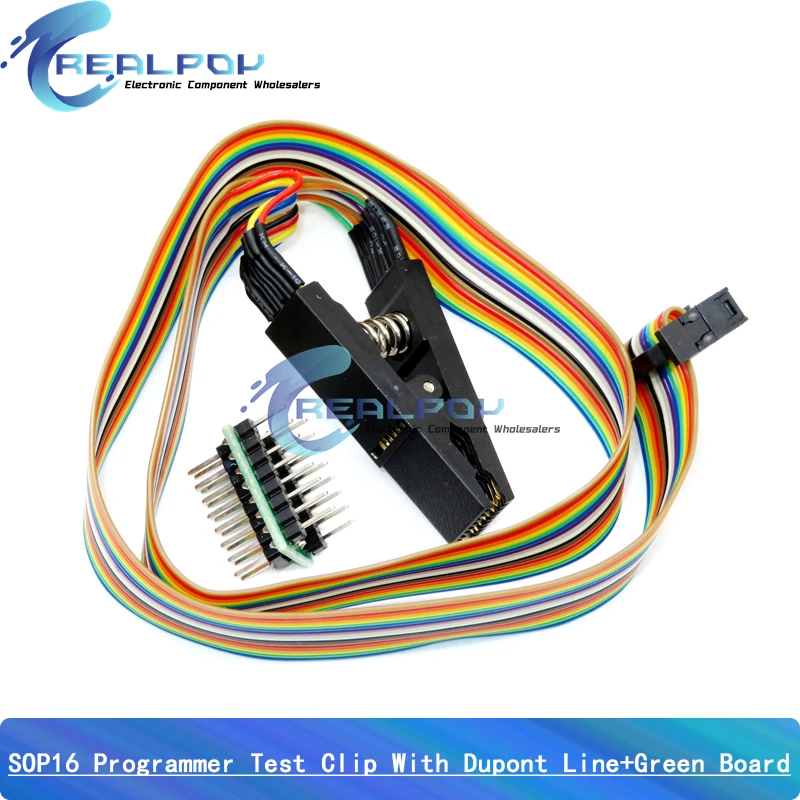 CH341A 24 25 Series EEPROM Flash BIOS USB Programmer Module With SOP16 SOIC16 Test Clip for 25 series RT809F TL866CS TL866A