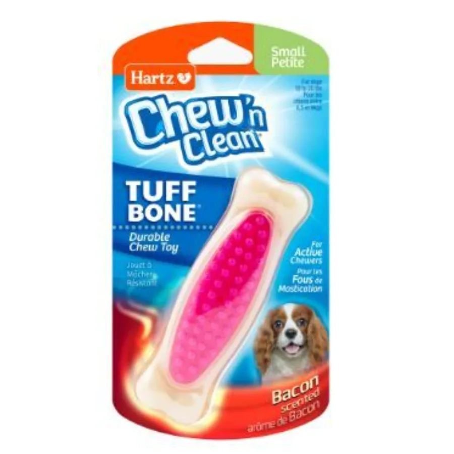 

Hartz Chew n Clean Tuff Bone Dog Toy Small Color May Vary