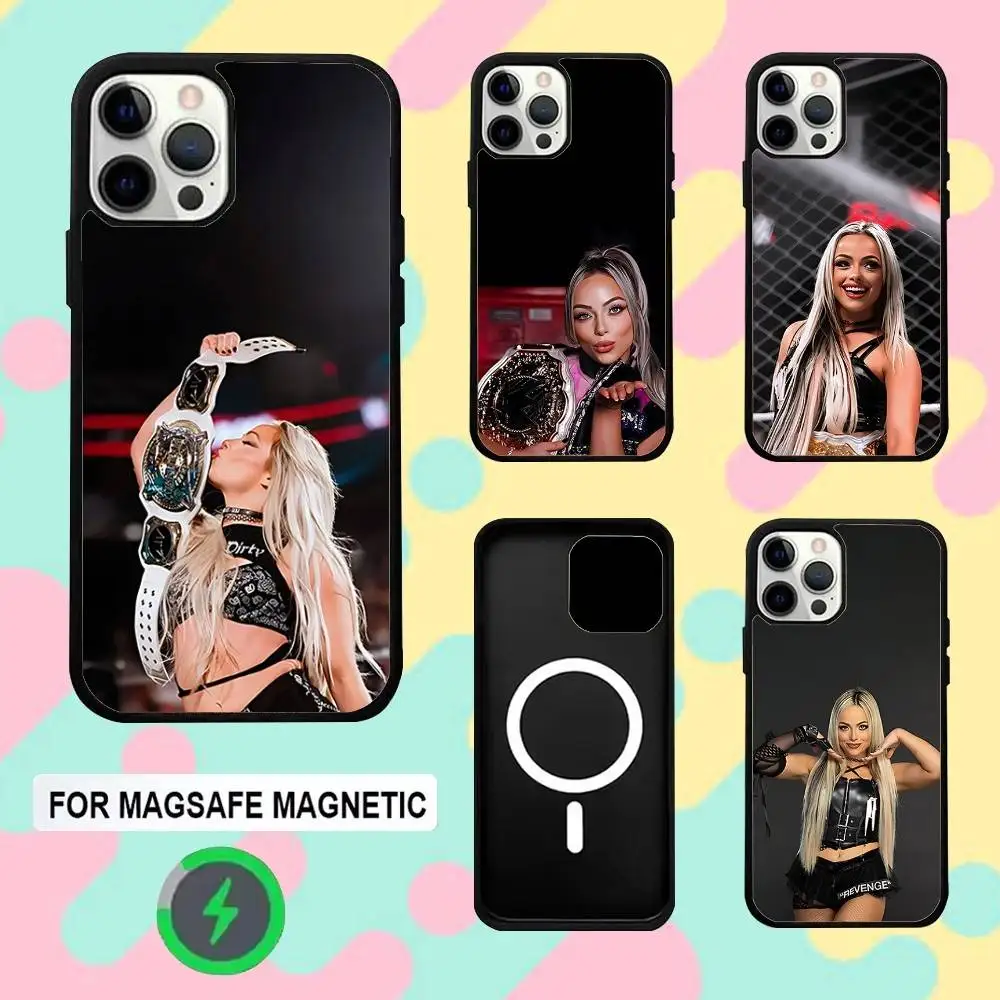 

L-Liv Wrestler Morgan Phone Case For iPhone 16e,16,15,14,13,12,11,Plus,Pro,Max,Mini Magsafe Magnetic Wireless Charging