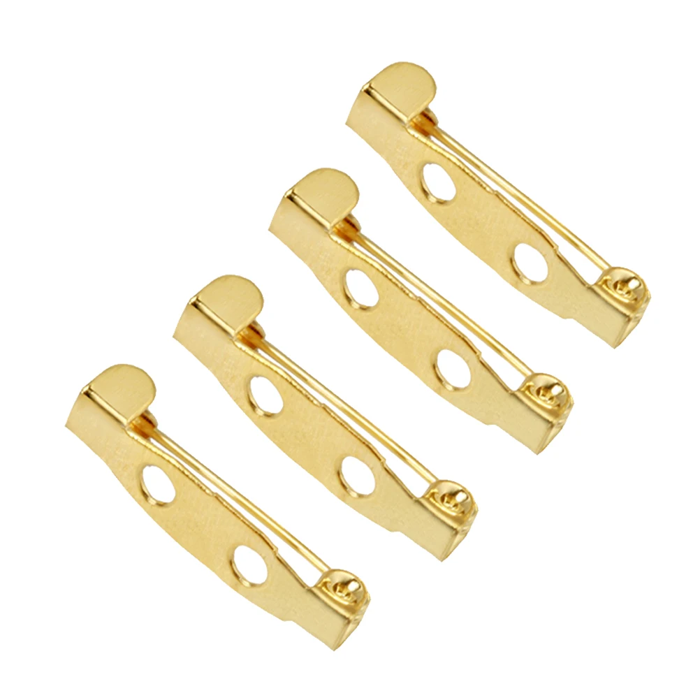 

200 Pcs Safety Brooch Back Clasp Badge Crafts Hat Corsage Pins Badges Boutonniere Supplies Bar Jewelry Metal Miss