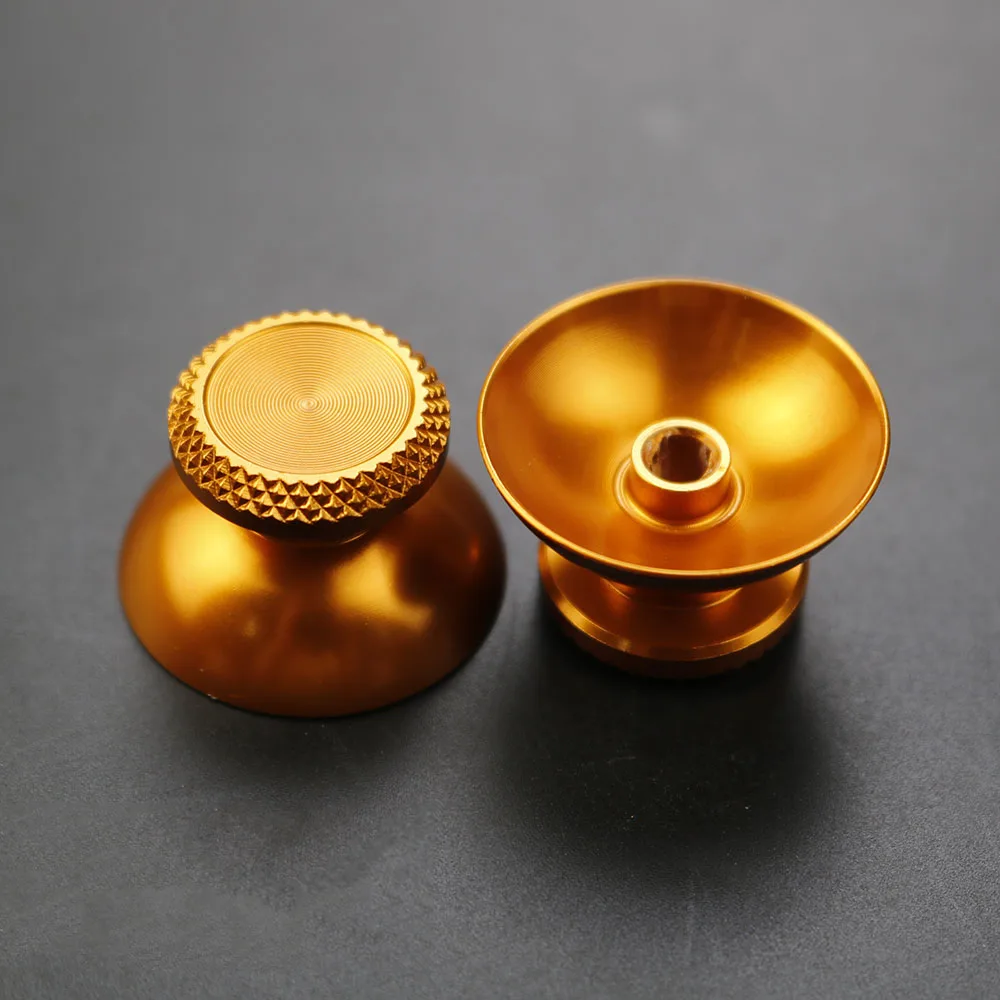 YUXI 2pcs Rocker Caps For PS5 Console Aluminum Alloy Metallic Metal Analog Grips Stick Fit For PS5 Controller