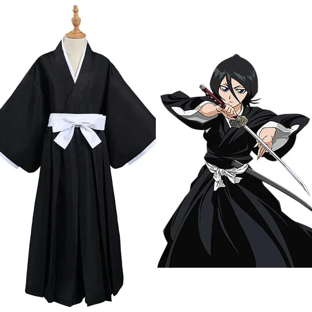 

Bleach Kurosaki Ichigo / Kuchiki Rukia / Toushiro Toushirou Die Pa Cosplay Costume Outfits Black Suit Halloween Party Clothes