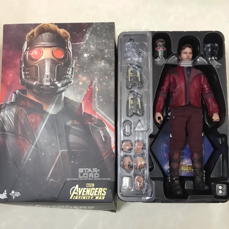 

New Original Hot Toys Marvel Avengers 3 Infinity War Star Lord 3.0 Ht Mms539 Action Figure Model Toys Desktop Collection Gifts