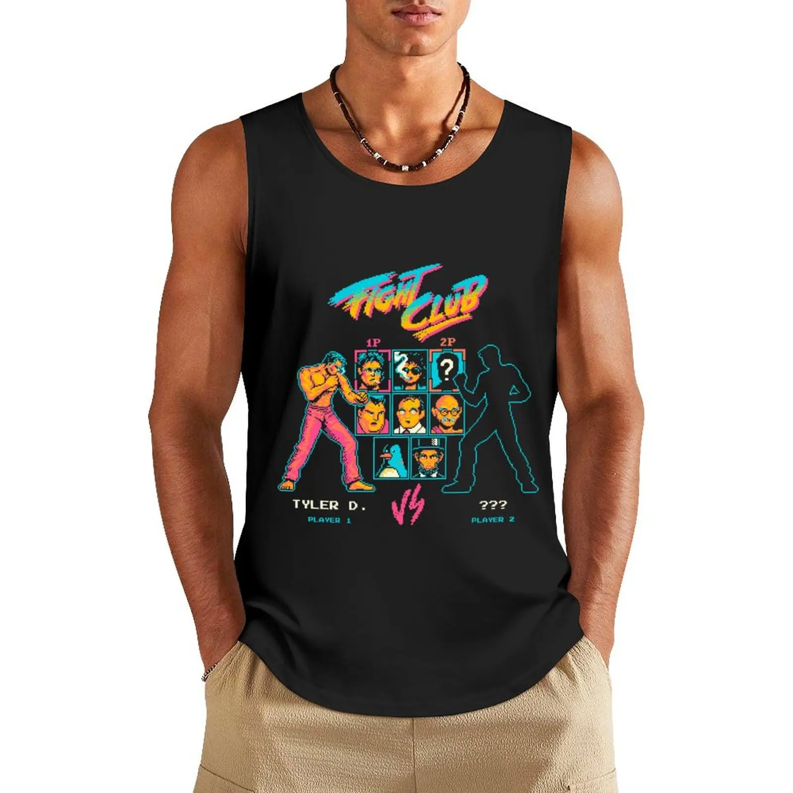 

Fight Club Tank Top bodybuilding men Vest for boy Man gym clothes T-shirt men