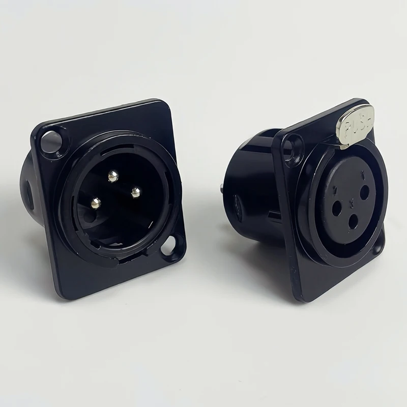 Complete D-Sub Panel Mount Jack Assortment – XLR 3P/5P, RCA Phono, BNC 75Ω for Professional Sound & Video Installations