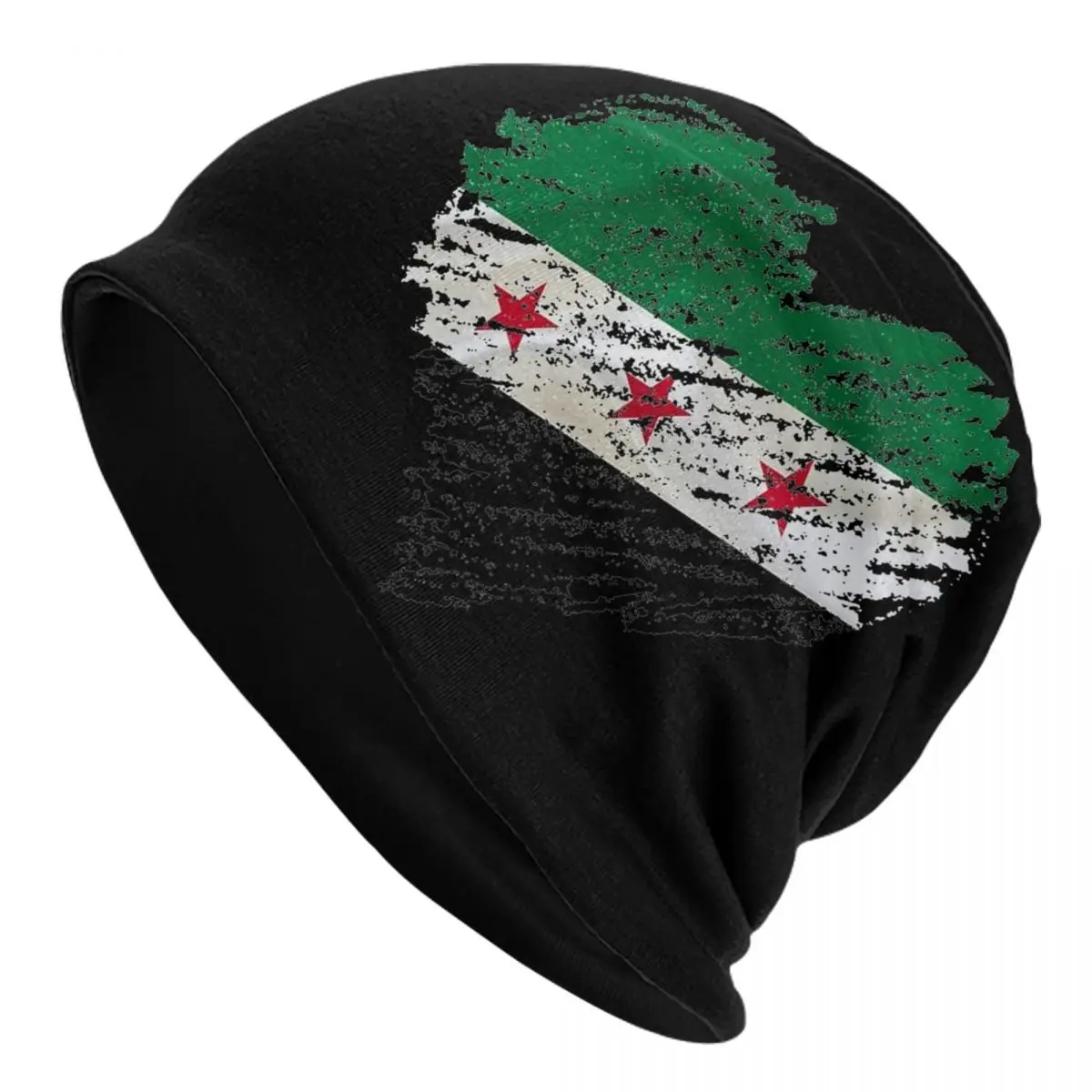 Syria Flag I Love Syria Slouchy Beanie Cap Women Men Winter Headwear Beanies Skullies Caps Bonnet Knitting Hats