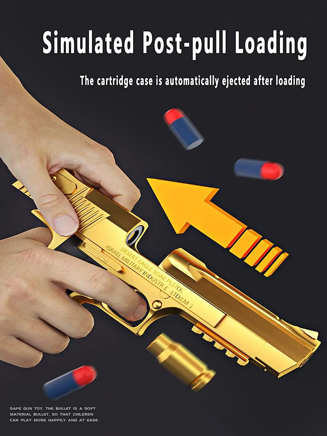 لعبة نسر الصحراء بندقية قذيفة طرد Airsoft مسدس رغوة لينة رصاصة في الهواء الطلق CS للبنين بنات لعبة اطلاق النار الهدايا