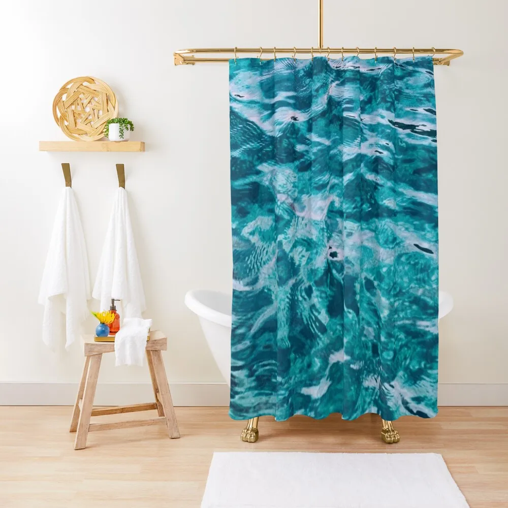 

Ocean Waters Shower Curtain Window Bathroom Accessorys Shower Set Curtain