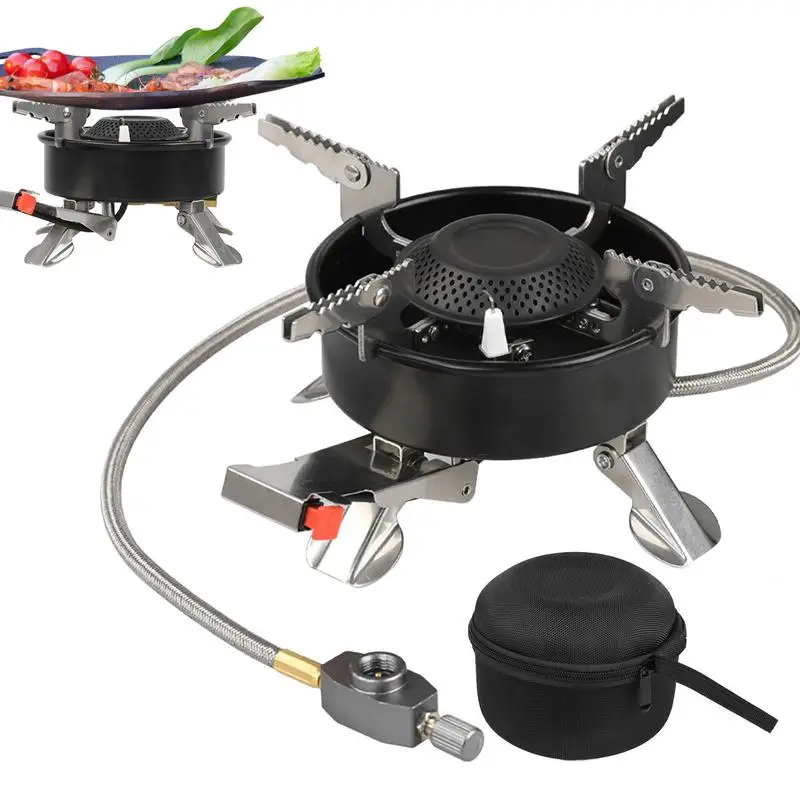 

Portable Camping Stove Multipurpose Outdoor Camping Stove Backpacking Stove Compact Windproof Camping Stove Outdoor Windproof