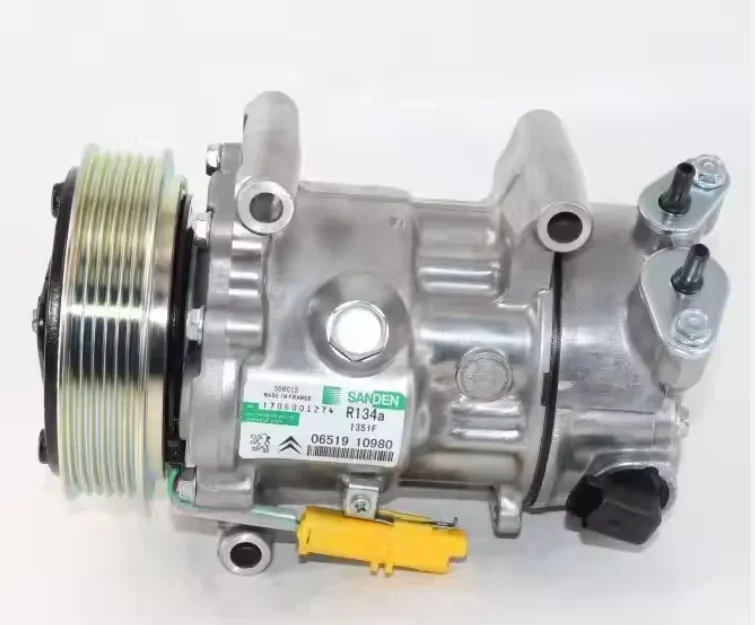 Compresseur AC SANDEN pour Peugeot 2008 207 208 308 3008 307 508 407 5008 607 6453WK 9651911480 9659875780 96598758 9659875880