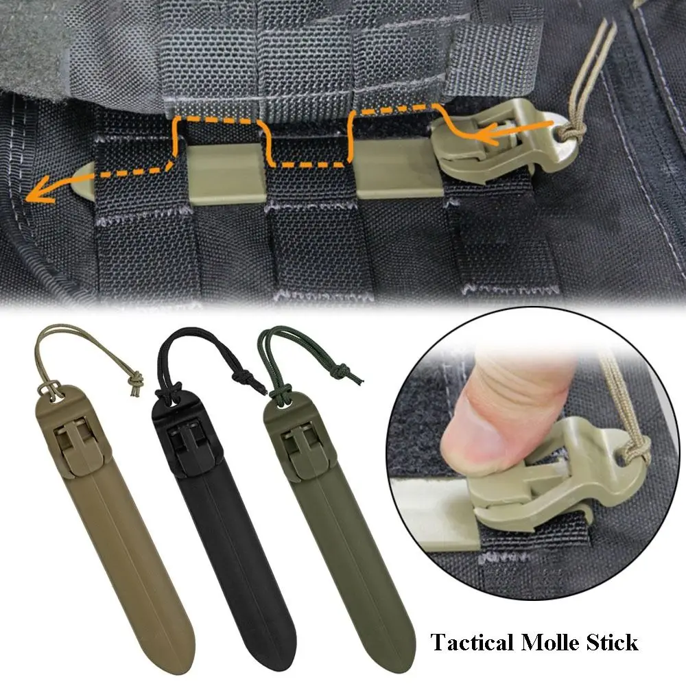 Quick Release Tactical Molle Stick New 144mm/169mm 3 Colors Acetal Polymer Outdoor Tactical Insert Outdoor Tool