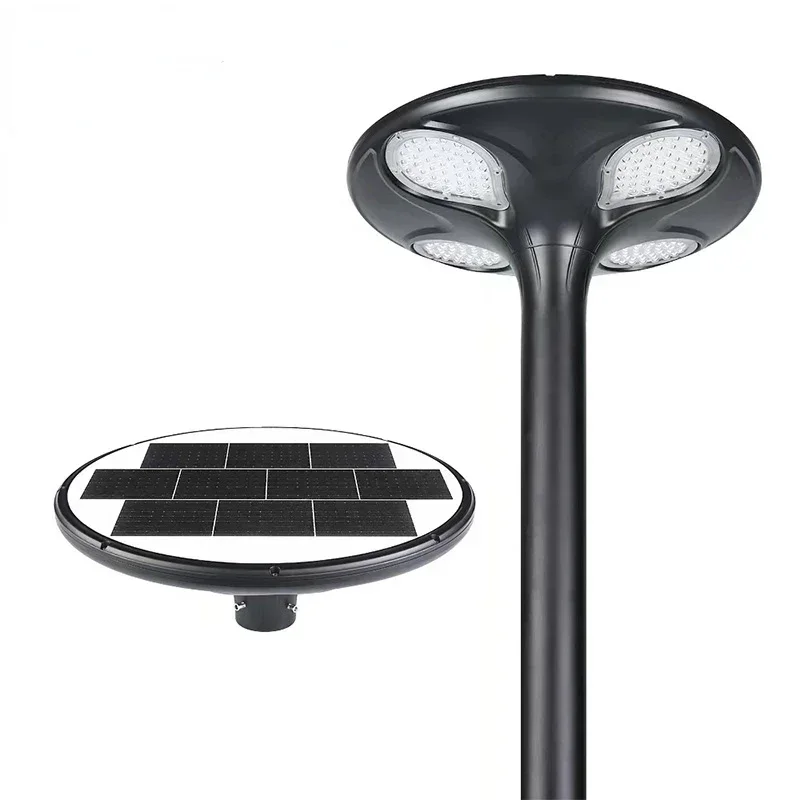 40W Waterproof IP65 UFO Solar Street Light High Quality LED Outdoor Garden Lamp for Courtyard Lane Landscape Lighting