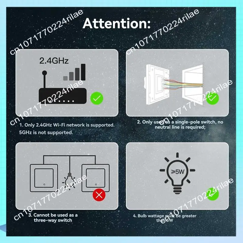 A17Z Tuya Wifi Smart Light Switch Dimmer Switch Smart Life APP Remote Control Work With Alexa Google B