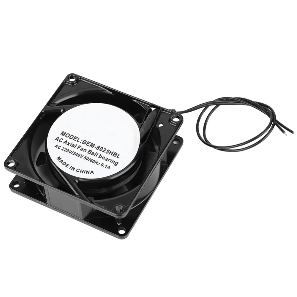 

Double Ball Bearing Silent Fan Low Noise Metal Frame Cooling Fan 80 x 80 x 25mm ABS Blades Heat Sink Fan Heat Sink Cooling