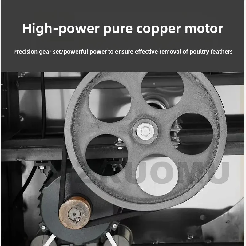 Automatic Poultry Plucking Machine Chicken Feather Remover Chicken Duck Goose Feather Removal Equipment with Heating Customized