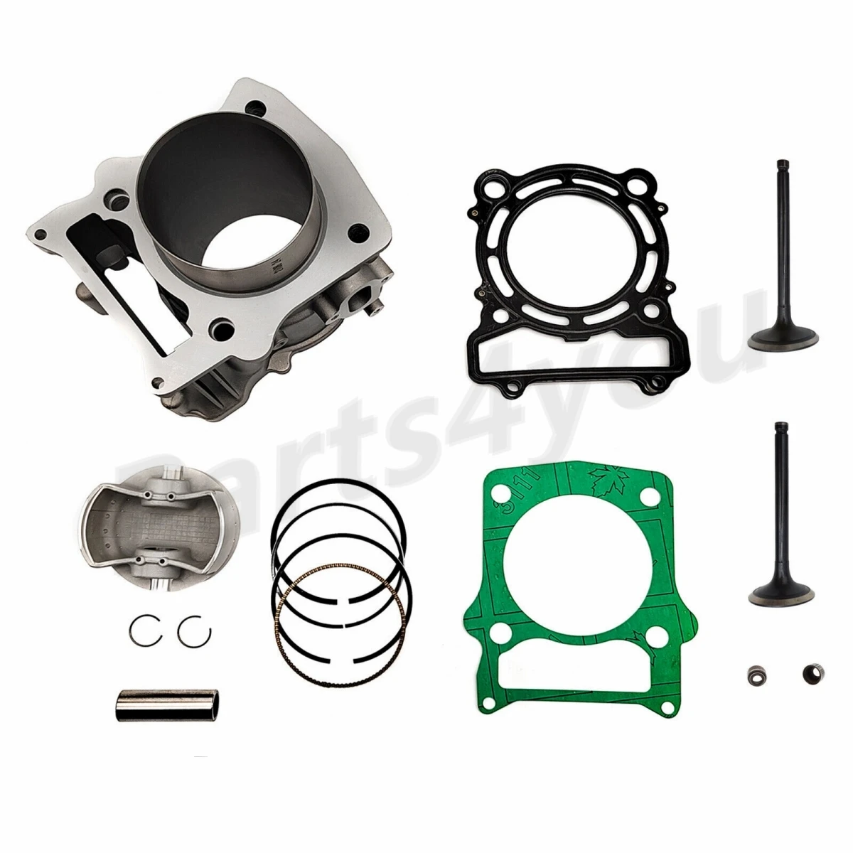 

Intake Exhaust Valve Cylinder Kit for Stels 500H Hisun 500 HS500 Loncin 500cc Supermach Qlink Rodeo 500 Bennche Bighorn 500