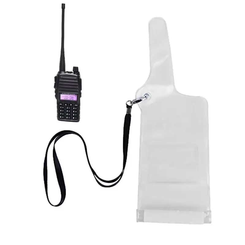 

Two Way Radio Waterproof Bag Portable Water-Resistant Radio Bag Protective Case Bag With Lanyard Strap For Walkie Talkie Radio