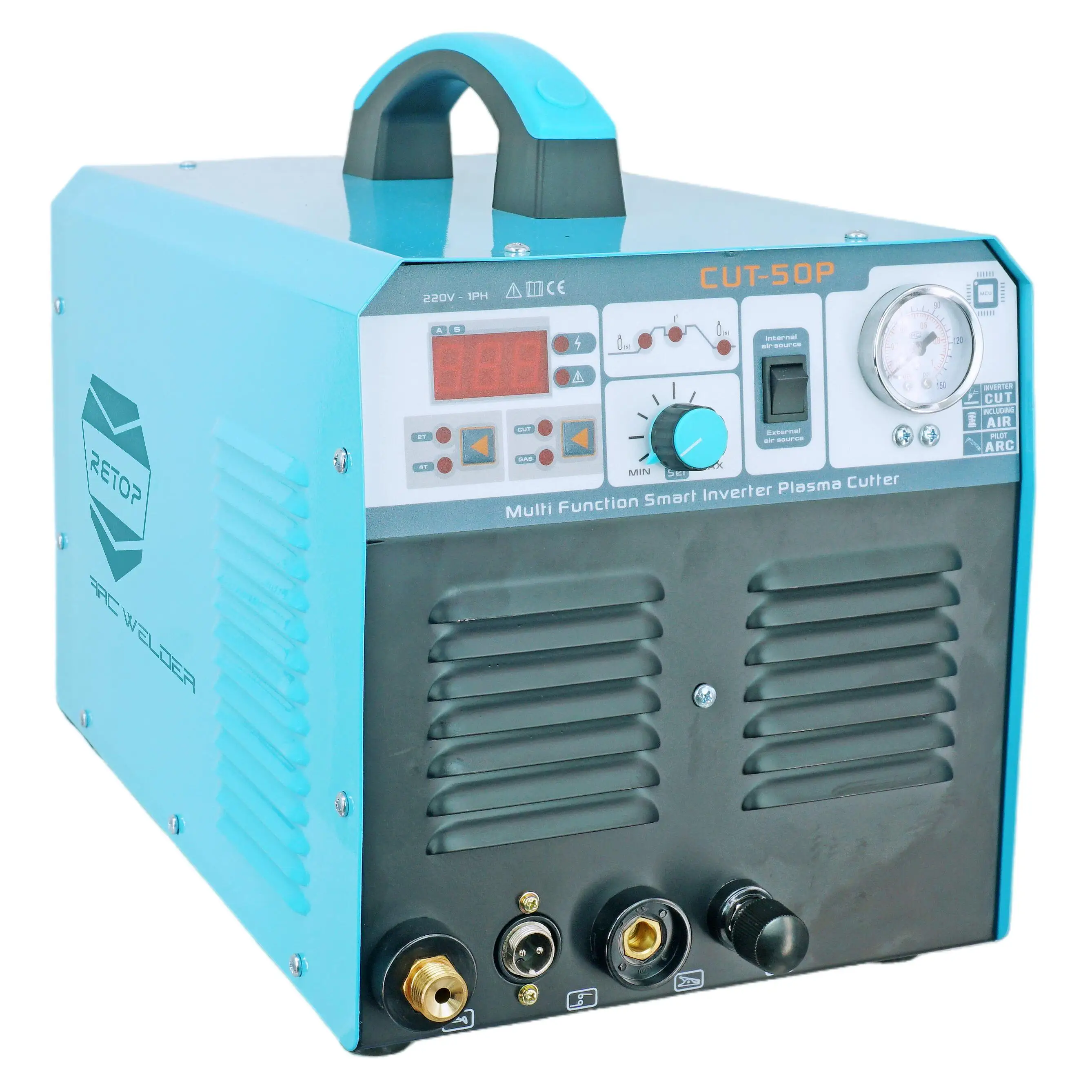 Hot Selling Cheap Plasma Cutter CUT40 40A 220V Inverter Air Plasma Cutting Machine Max Cut Thickness 10.00MM Built-in Air Pump
