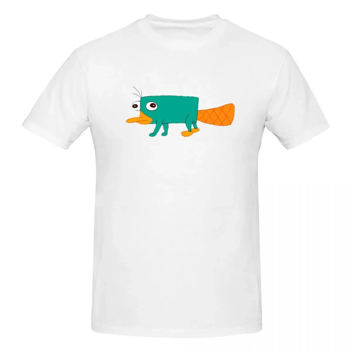 Perry The Platypus 100% Cotton T-shirt Men Oversized T Shirts Men crew Neck Short Sleeve S-6XL