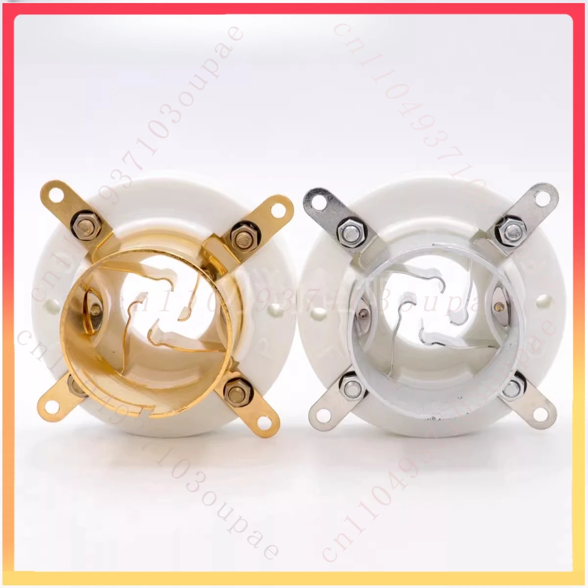 for GZC4-3B-G Large 4-Pin Electronic Tube Socket Gold-Plated Four-Pin 805 845 211 FU-5 Electronic Tube