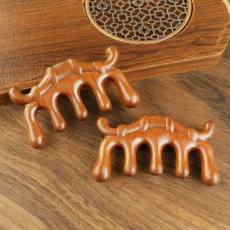 

Exquisite Carving Wooden Massage Comb Sandalwood Scalp Head Oil Massager Scalp Hair Comb Tool Multifunctional Meridian Combing