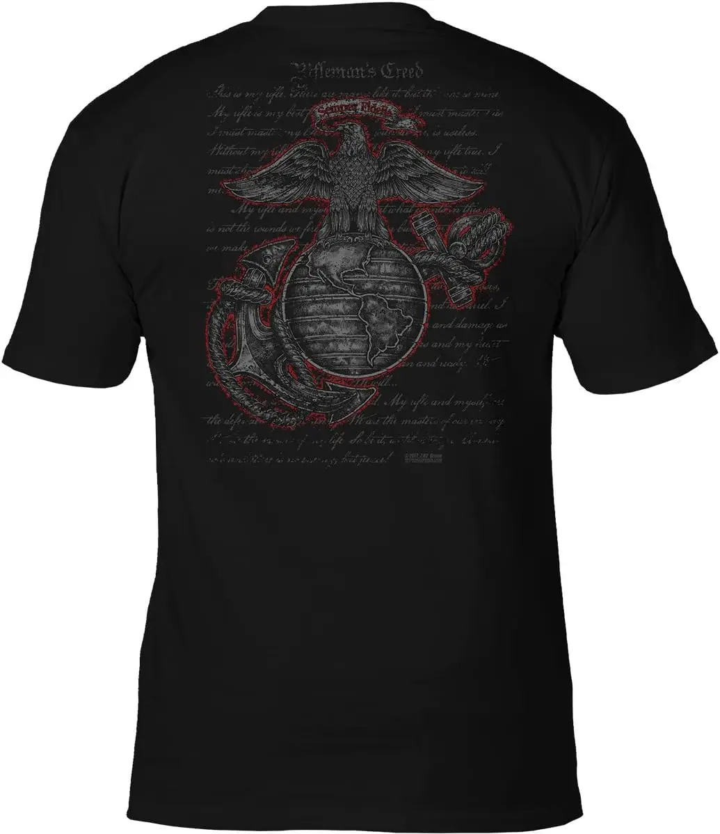 

Патриотическая Мужская футболка с дизайном USMC «рифландема» 7,62