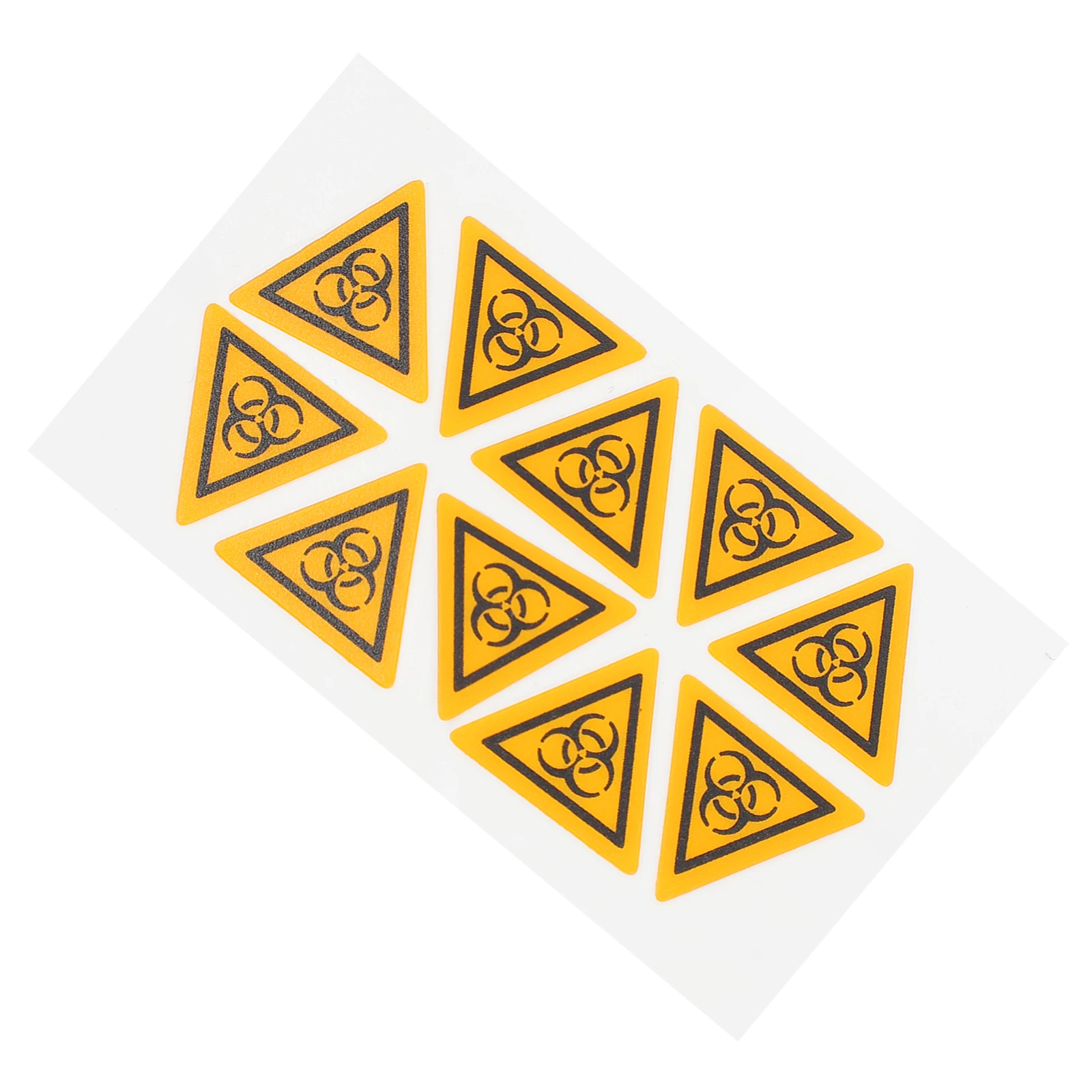 10 Pcs Sign Caution Decals Label Matte Material Warning Sticker Stickers