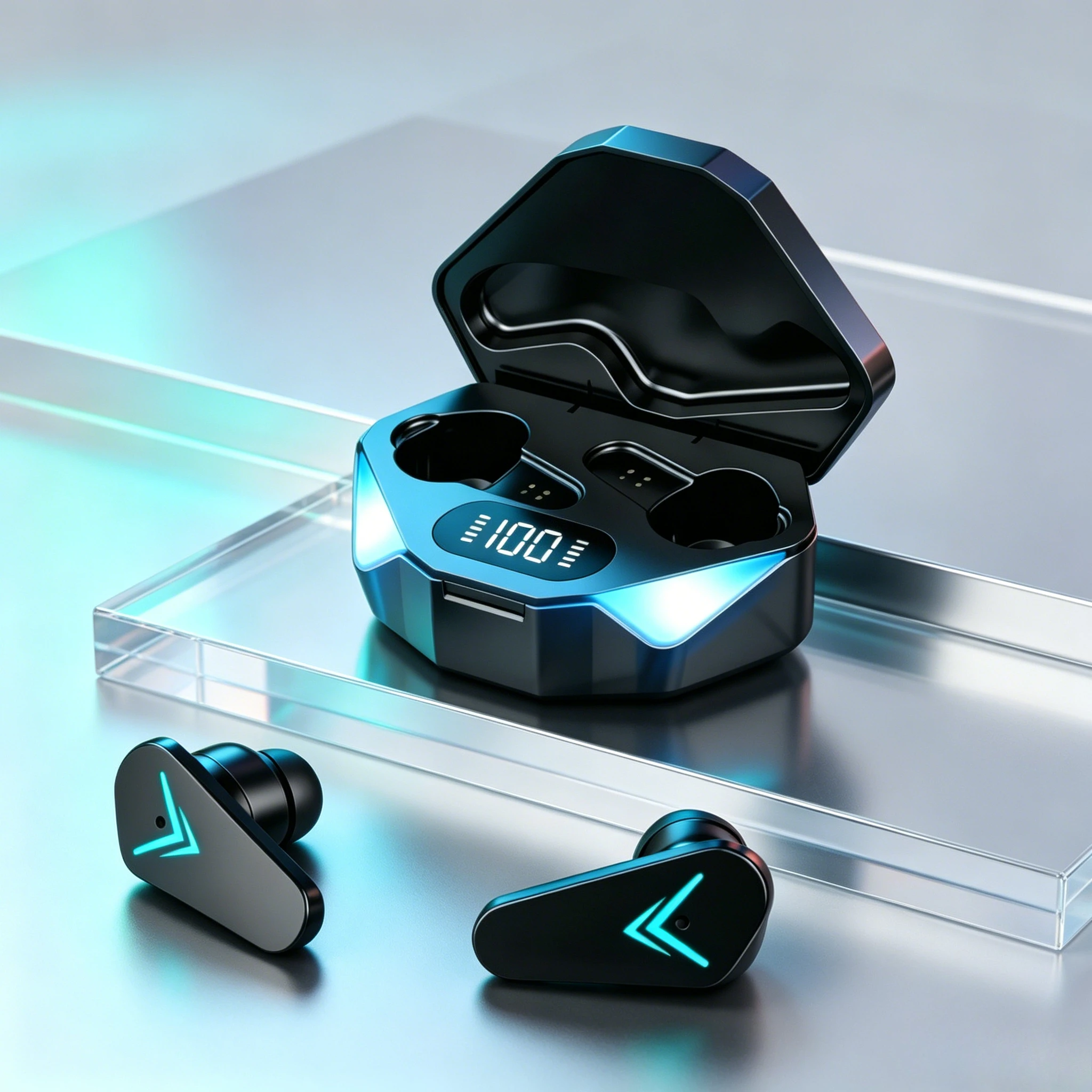 TWS Earphones Bluetooth Wireless Gamer Headphones 65ms Low Latency Earbuds Fone Headset Gamer With Mic Handfree