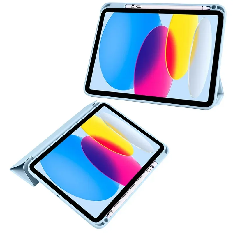 حافظات لجهاز iPad 10th 9th Generation غطاء خلفي من الجلد الأكريليك لهاتف iPad 10.2 9.7 Air 11 5 4 iPad 10 9 مع قلم Ho