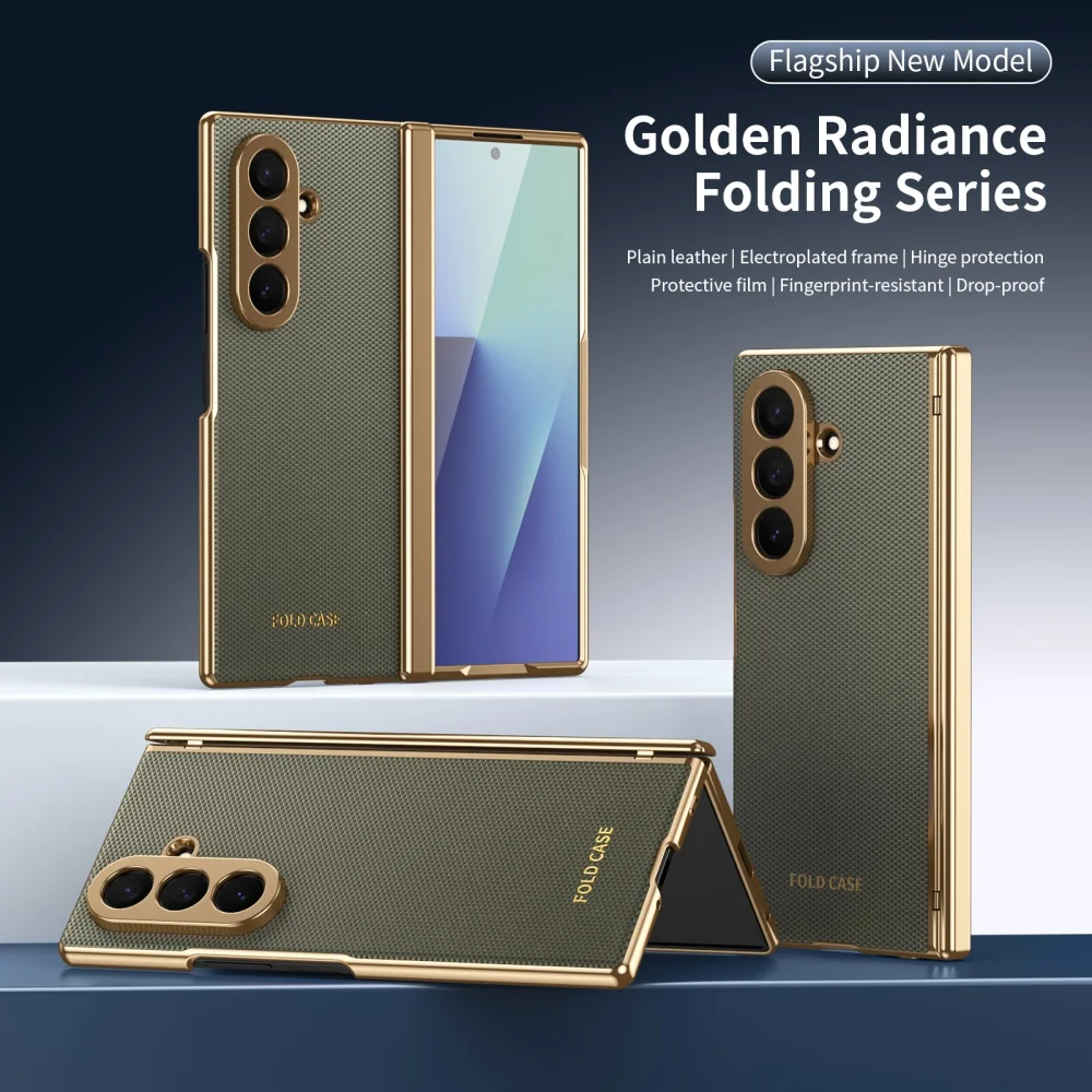 Matte Business-Frontfolie mit Kamera-Schutz und Lederhülle für Samsung Galaxy Z Fold 8 7 6 5 4 ZFold8 Scharnierabdeckung – Detail 22