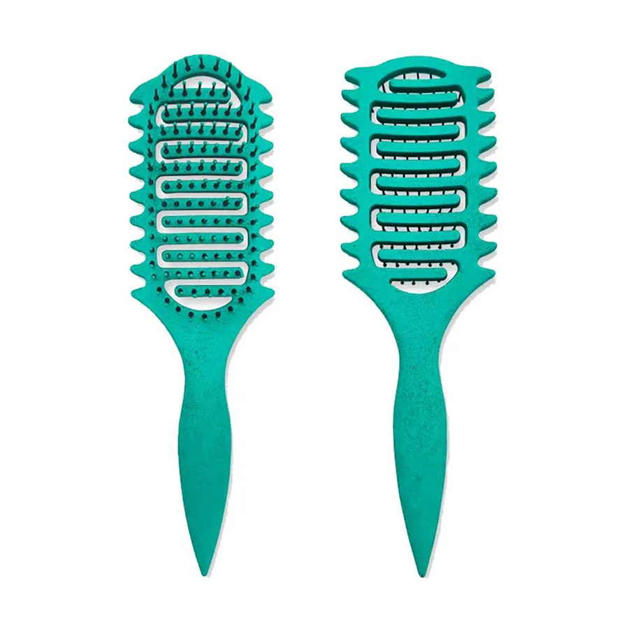 Curl Define Styling Brush Hollow Out Ontklittende haarborstel Verwarde natte krullende haarkam Vormgeven van krullen Kapper Kappersgereedschap