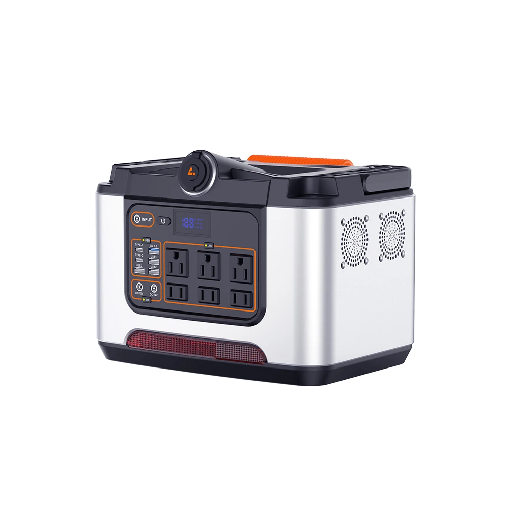 

Portable Power Station 666Wh Solar Generator, 110V/220V Pure Sine Wave AC Outlet With li-ion lithium battery With 18V Solar Pan