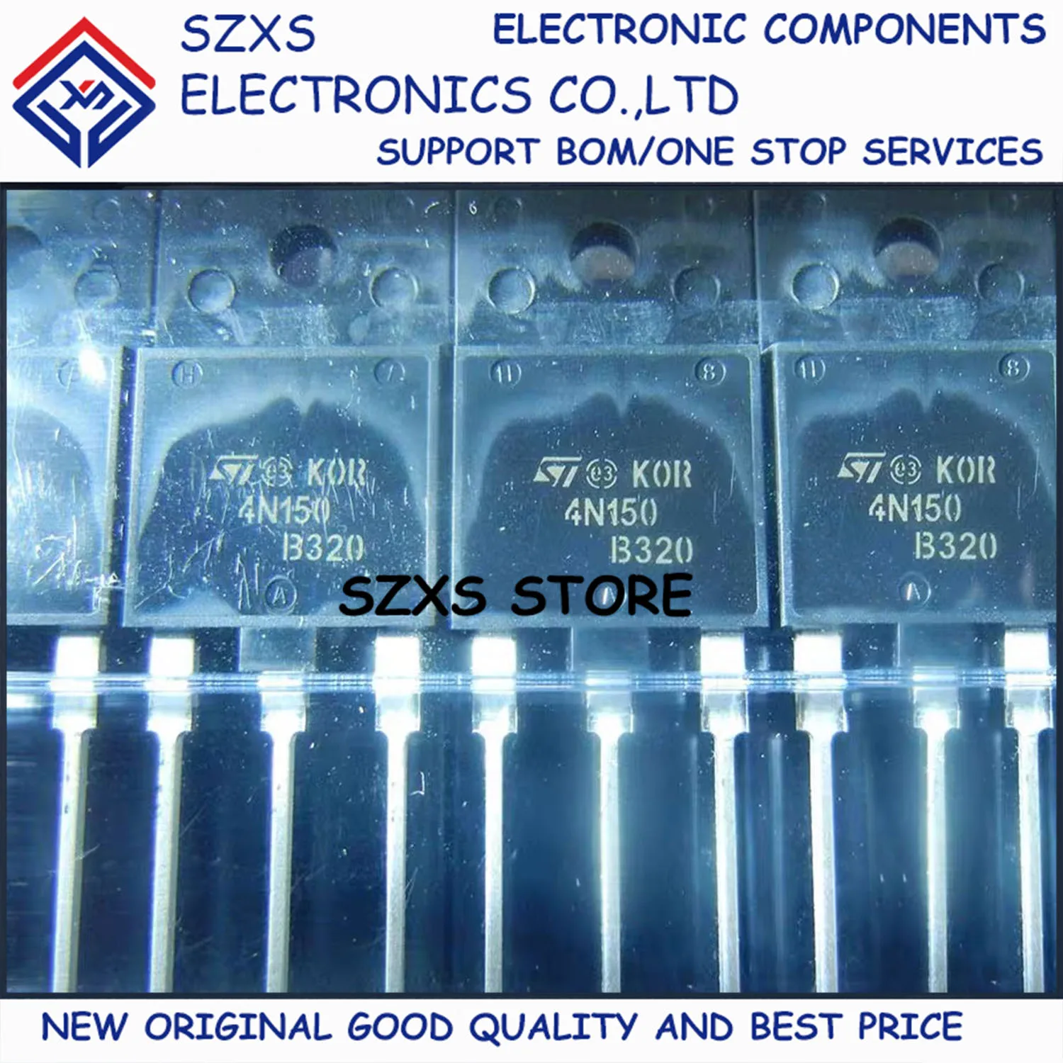 

New Original 10Pcs STFW4N150 4N150 TO-3PF 1500V 4A MOSFET Field Effect Transistor In Stock Electronic Components Good Quality