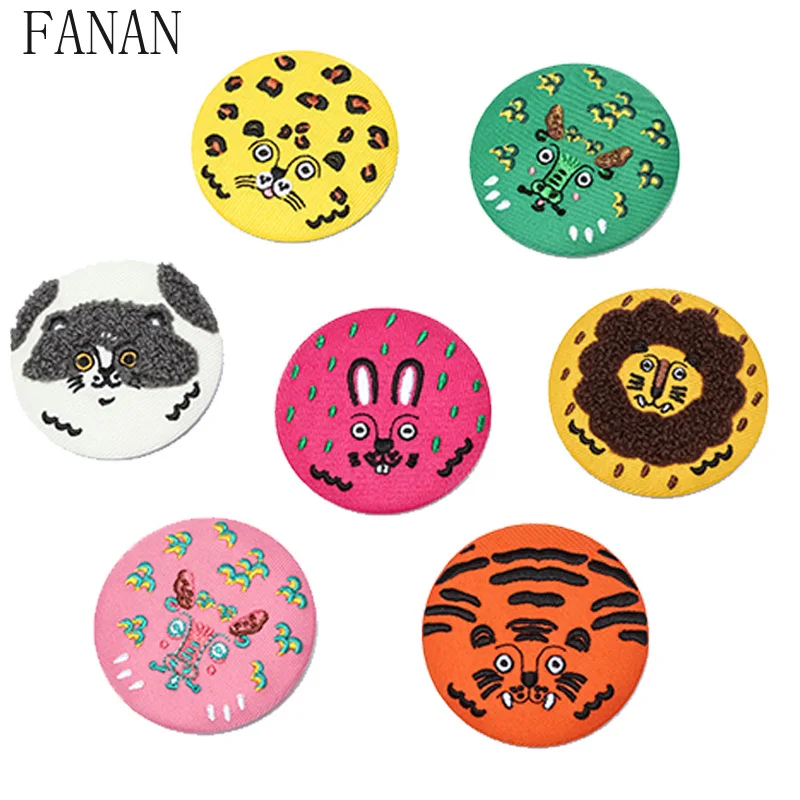 Original Design Cute Animal Fabric Badge Brooch Kawaii Bag Pendant Fashion Sweet Amd Cute Badges Japanese Style