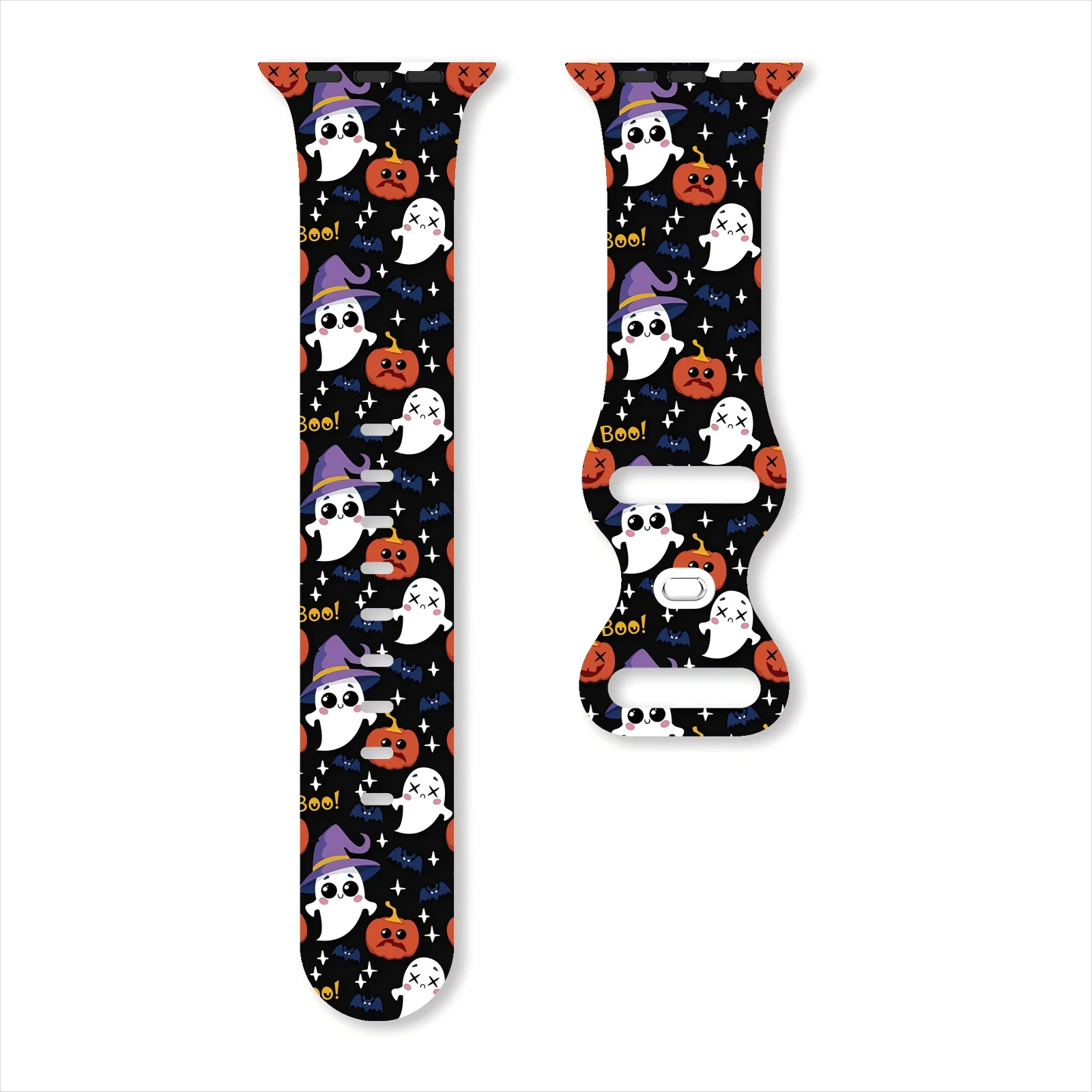 

Halloween 2 Printed Strap for Apple Watch 10 9 8 7 Silicone Band Replaceable Bracelet for iWatch 46mm 44mm 42mm 41mm Watchband