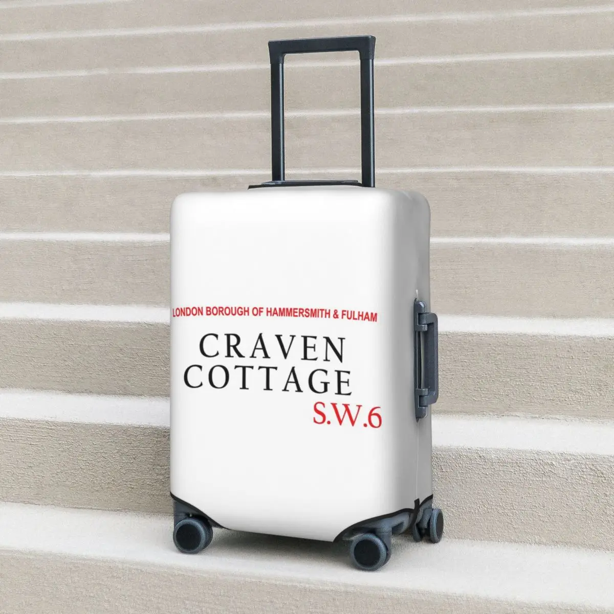 

Легкая толстовка с капюшоном Craven Cottage Fulham Sw6, защитный чехол для чемодана, эластичные защитные чехлы для багажа для путешествий 18-32 дюймов