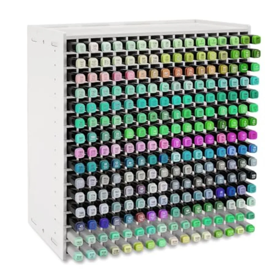 

Органайзер для маркеров на 240 штук со съемными разделителями, подставка для хранения маркеров на стол, стойка для хранения художественных маркеров