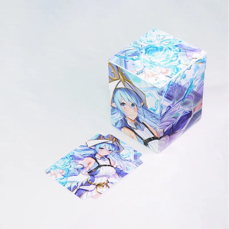 100 Cards Capacity Colorful Deck Box Board Game TCG Cards PP Material Case for Magicalalal The Cards MGT/Pkm/YGO/Gathering Games