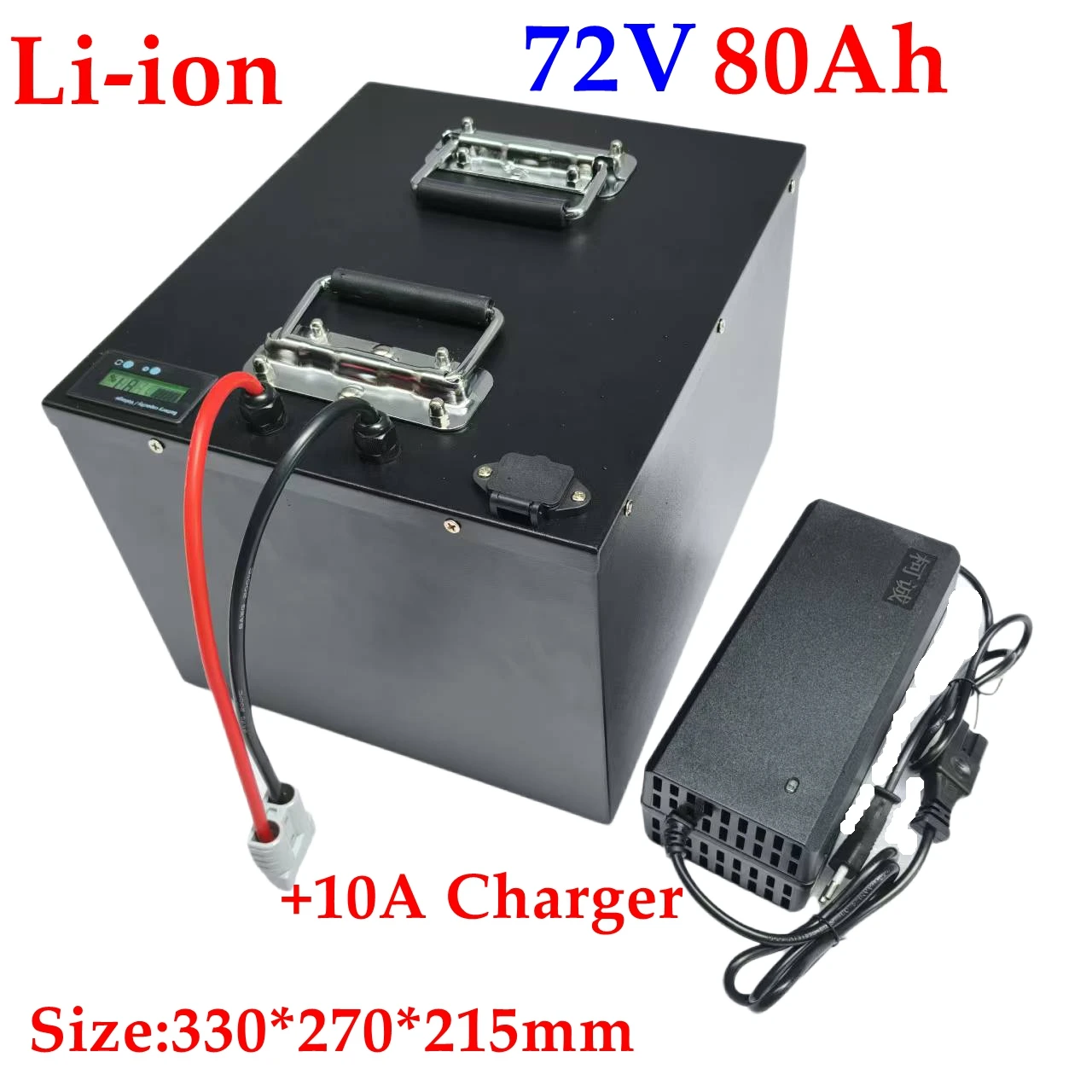 Batterie lithium-ion étanche 72v 80Ah li-ion BMS pour tricycle vélo bakfiet 6000w 7000w chariot élévateur moto EV + chargeur 10A