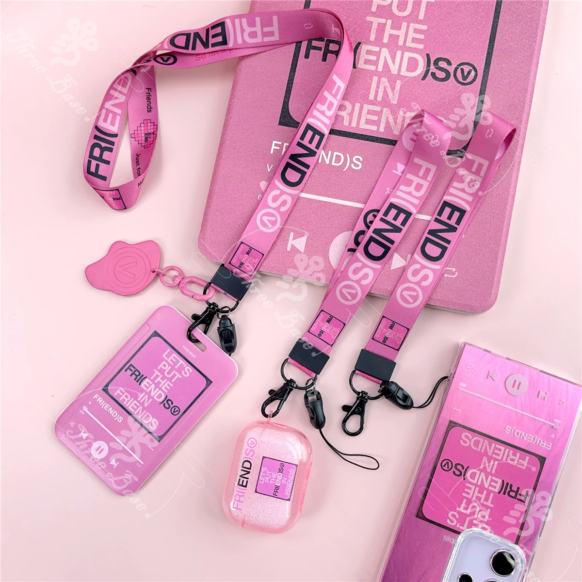 الحبل الهاتف الرقبة حبل JHOPE OTS V الأصدقاء Jk الذهبي الحرة سقوط اليد المعصم حلقة حزام USB مفتاح سلسلة حقيبة الحبل للإزالة