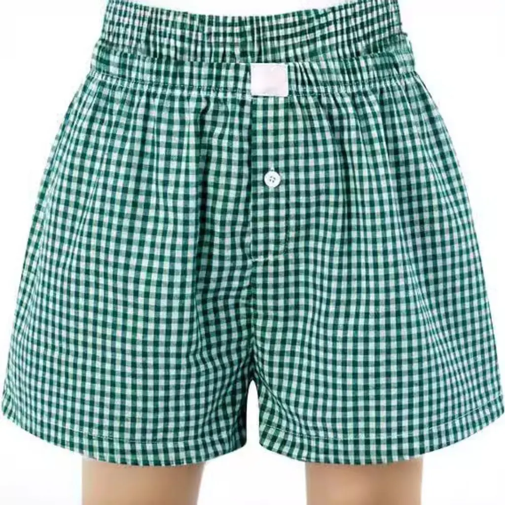 Women's Cotton Arlo Pants Boxer Low Waist Loose Casual Pajamas Shorts Temm Cross Border Fashion