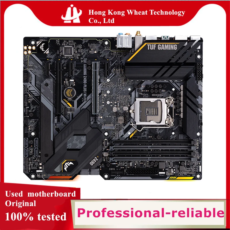 

For Intel Z490 TUF GAMING Z490-PLUS（WIFI) motherboard Used original LGA 1200 DDR4 128GB M.2 NVME USB3.0 SATA3 Desktop Mainboard