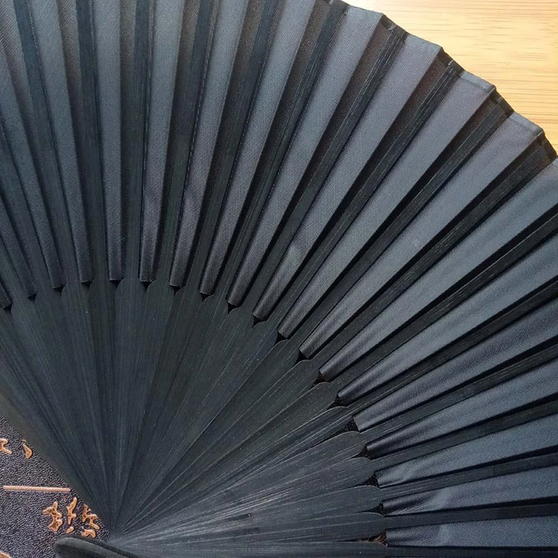 Black Hand Fan Vintage Folding Fans Wedding Party Favor Supplies Dance Home Party Folding Decorative Fans