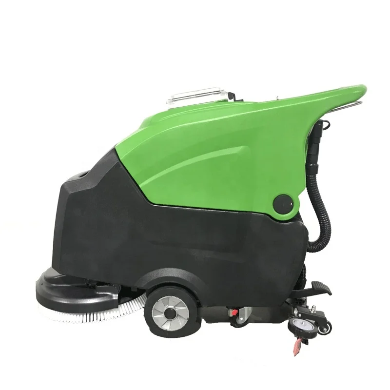 Walk Behind Compact Rechargeable Power Profession Portable Battery Operated Granite Single Disc Floor Scrubber Dryer Machine