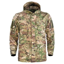 M65 Men's Camo Hunting Clothes Military Tactical Jackets with Hood Working Safari Outdoor Male Outwear Men Clothing Jacket Men