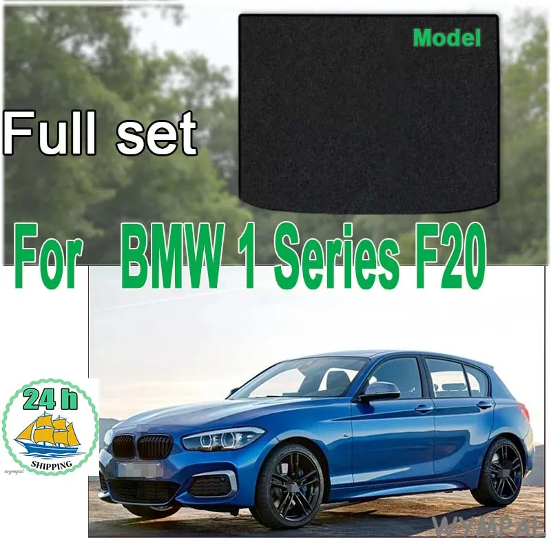 

Velour mats Car Trunk Storage Mat For BMW 1 Series F20 2012~2019 2015 Boot Cargo Liner Tray Carpet Pad