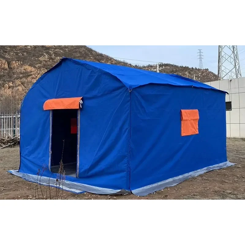 Wholesale Factory Customize Emergency Shelter Tent 4mx4m Morocco Waterproof Disaster Relief Waterproof Canvas Tent