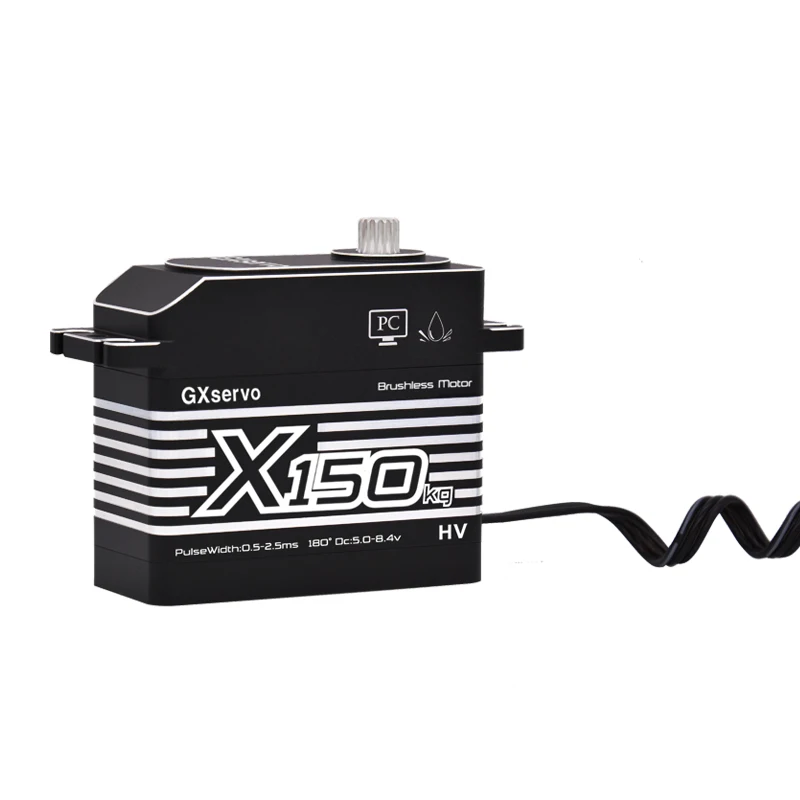 GXservo Full Kim Loại Động Cơ Không Chổi Than 100KG 120KG 130KG 150KG Mô-men Xoắn Cao Servo Cho 1/5 1/6 RC xe Thuyền Công Nghiệp Phụ Kiện