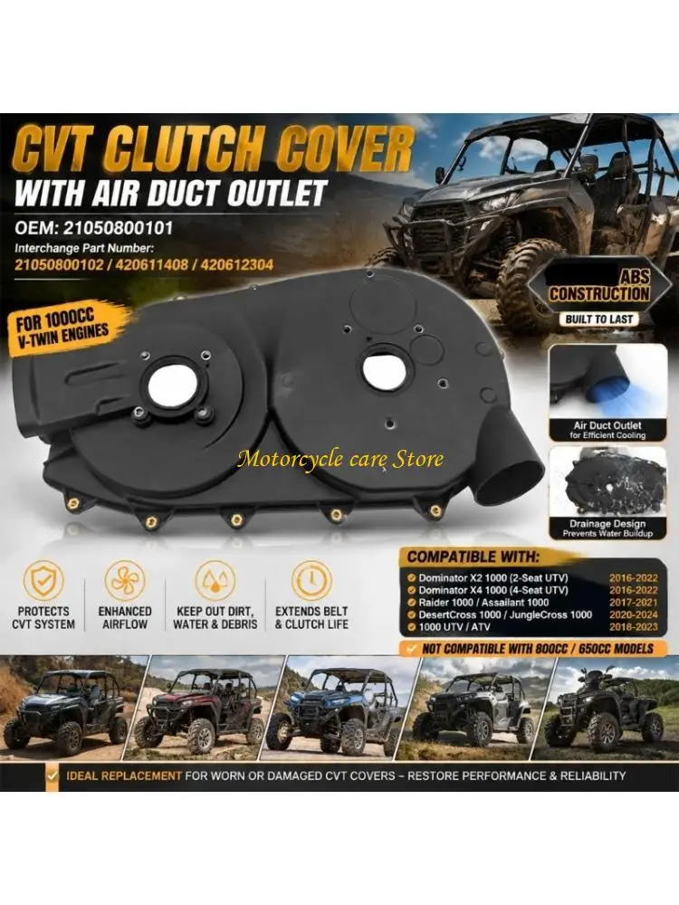U75F Replacement CVT Clutch Cover for ODES Raider 1000/Assailant 1000 21050800101, Interchanges with 21050800102, 420611408, and